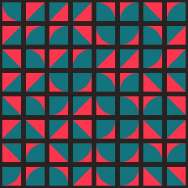 Soyut Geometrik Desen üretken hesaplama sanatı çizimi