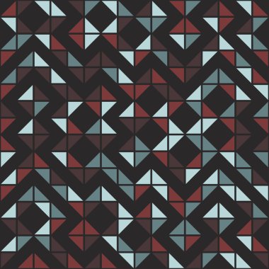 Soyut geometrik dikişsiz desen, üretken hesaplama sanatı çizimi