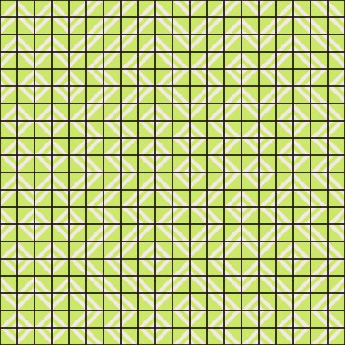 Tekrarlanan elementlerin gösterildiği soyut geometrik desen