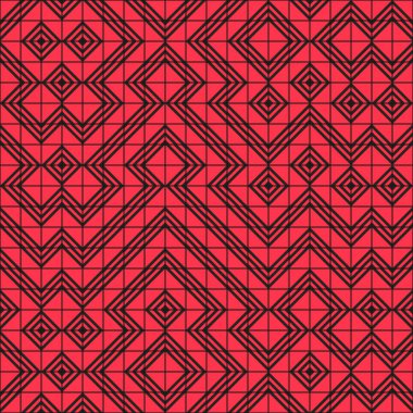 Soyut geometrik dikişsiz desen, üretken hesaplama sanatı çizimi