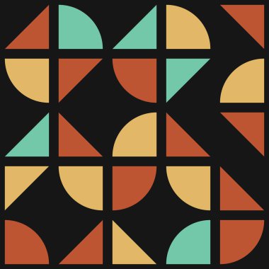 Soyut Geometrik Desen üretken hesaplama sanatı çizimi