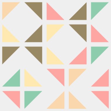 Soyut Geometrik Desen üretken hesaplama sanatı çizimi