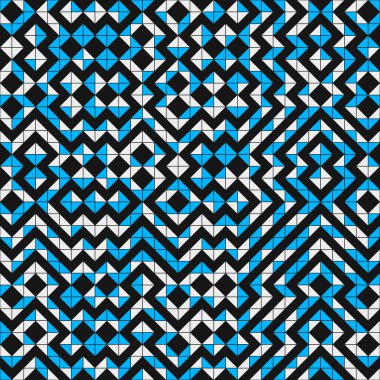 Soyut Geometrik Desen üretken hesaplama sanatı çizimi