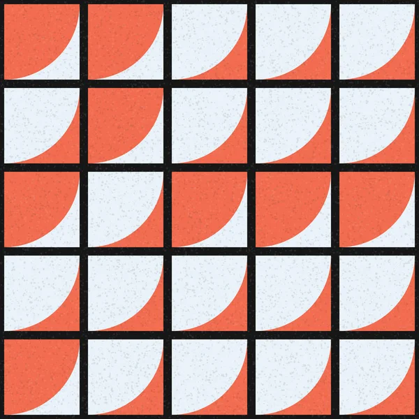 Abstracte Geometrie Met Herhaalde Kwadrant Illustratie — Stockvector