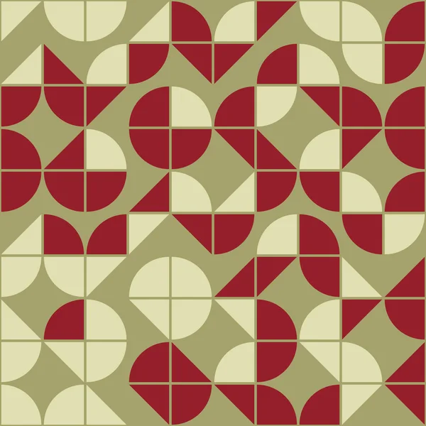 Abstraktes Geometrisches Muster Mit Sich Wiederholenden Elementen — Stockvektor