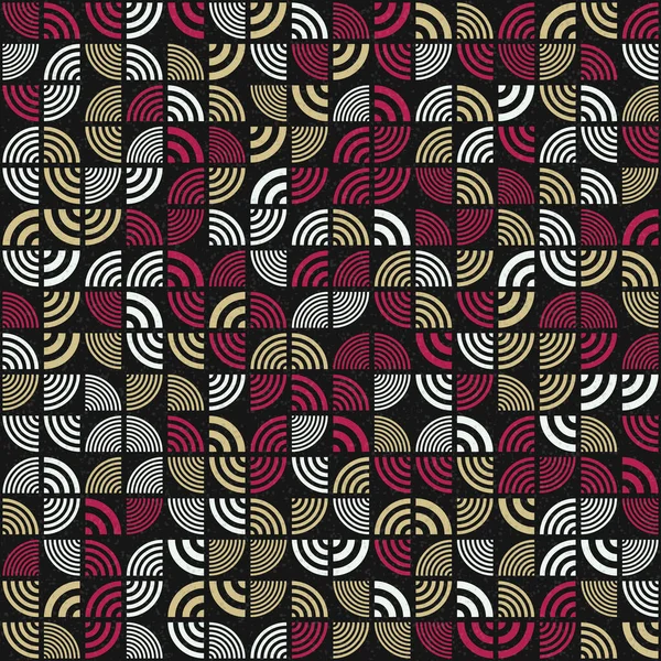 Géométrique Abstrait Avec Illustration Quadrant Répétée — Image vectorielle