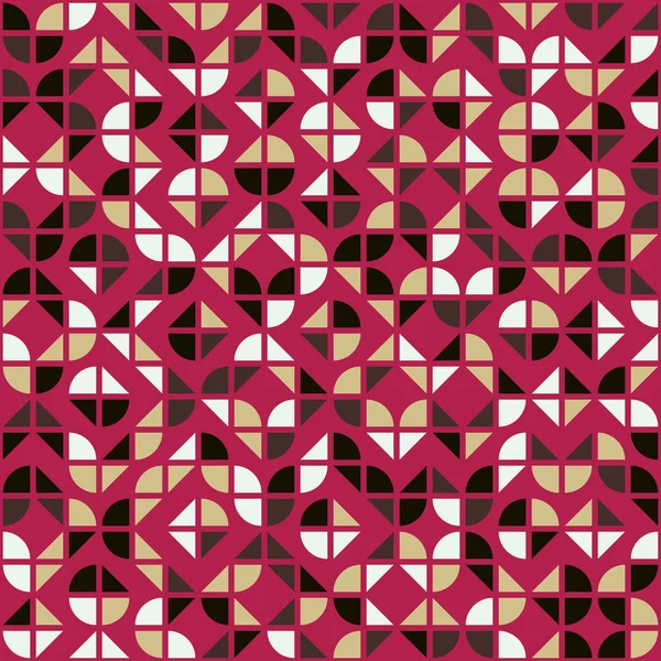Modèle Géométrique Abstrait Mosaïque Couleur Illustration Art Computationnel Génératif Imitation — Image vectorielle