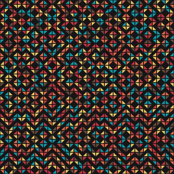 Patrón Sin Costura Geométrico Abstracto Ilustración Generativa Del Arte Computacional — Archivo Imágenes Vectoriales
