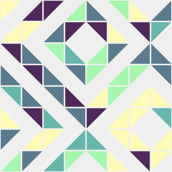 Abstract Geometric Seamless Pattern Generative Computational Art Illustration — Stock Vector