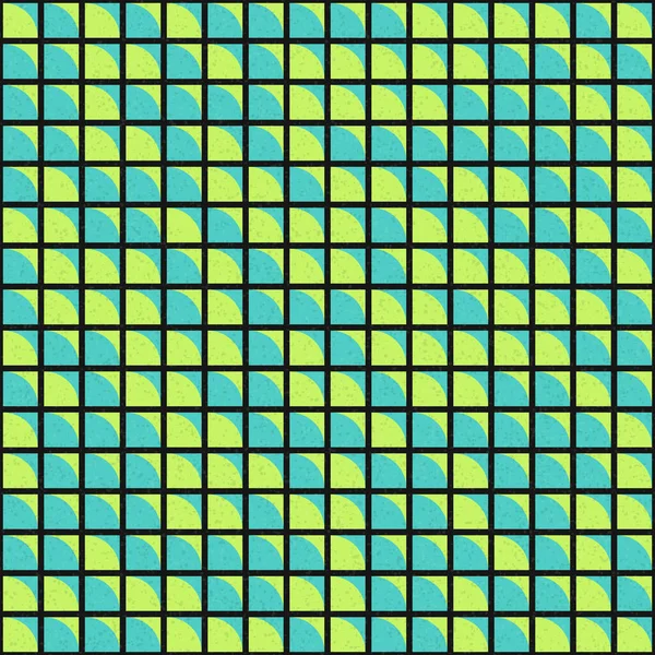 Geometris Abstrak Dengan Ilustrasi Kuadran Berulang - Stok Vektor