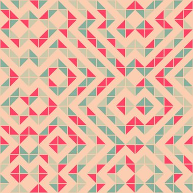 Soyut geometrik dikişsiz desen, üretken hesaplama sanatı çizimi