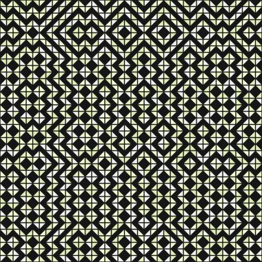 Soyut geometrik dikişsiz desen, üretken hesaplama sanatı çizimi