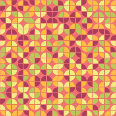 Soyut geometrik dikişsiz desen, üretken hesaplama sanatı çizimi