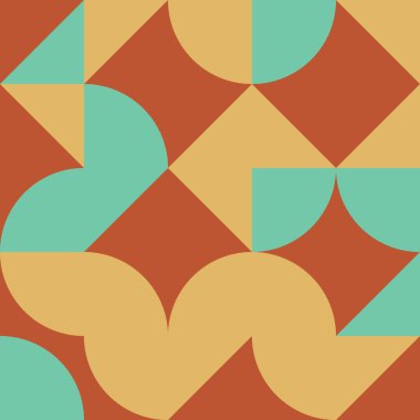 Soyut geometrik dikişsiz desen, üretken hesaplama sanatı çizimi