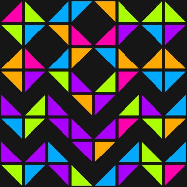 Soyut Geometrik Desen üretken hesaplama sanatı çizimi