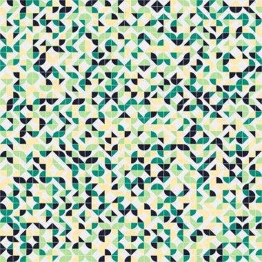 Soyut geometrik dikişsiz desen, üretken hesaplama sanatı çizimi