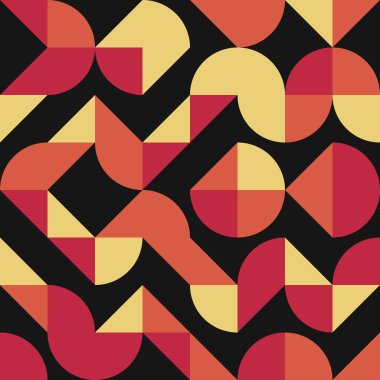 Soyut renk geometrik mozaik desen üretici hesaplama sanatı illüstrasyonu, fayans renk parçalarının taklit edilmesi