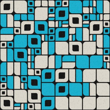 Soyut Geometrik Desen üretken hesaplama sanatı çizimi