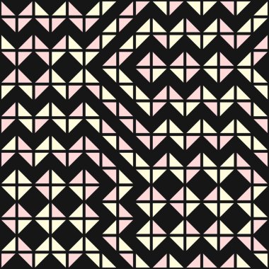 Soyut Geometrik Desen üretken hesaplama sanatı çizimi