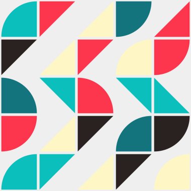 Soyut Geometrik Desen üretken hesaplama sanatı çizimi