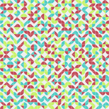 Soyut Geometrik Desen üretken hesaplama sanatı çizimi