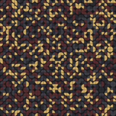 Soyut Geometrik Desen üretken hesaplama sanatı çizimi