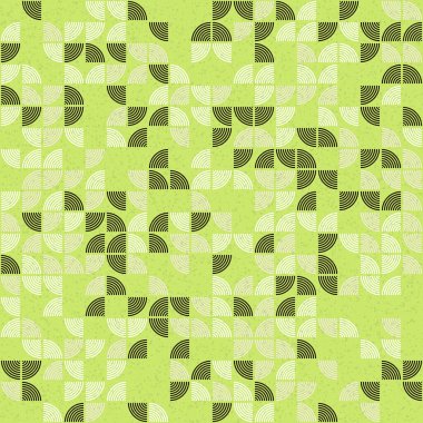 Çeyrek çizimi tekrarlayan soyut geometrik