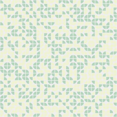 Soyut renk geometrik mozaik desen üretici hesaplama sanatı illüstrasyonu, fayans renk parçalarının taklit edilmesi