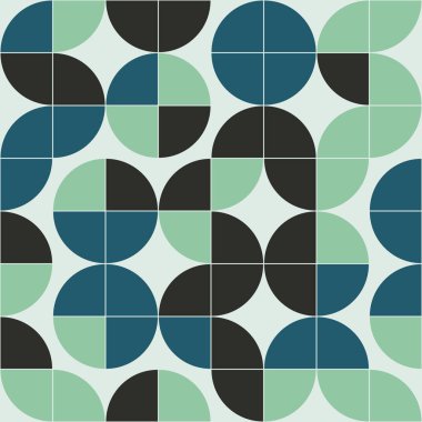 Soyut geometrik dikişsiz desen, üretken hesaplama sanatı çizimi