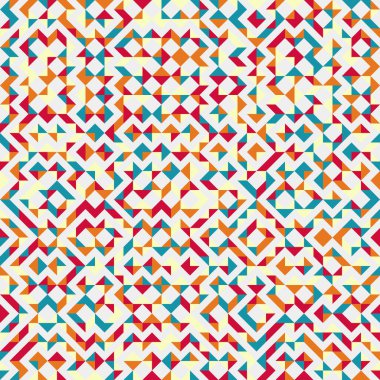 Soyut geometrik dikişsiz desen, üretken hesaplama sanatı çizimi