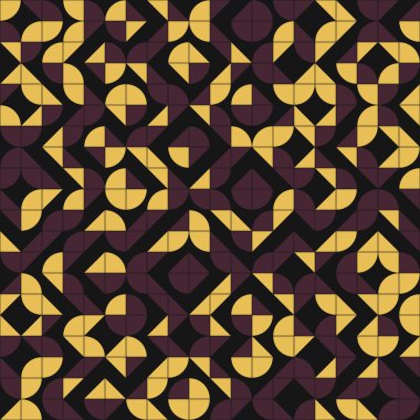 Soyut Geometrik Desen üretken hesaplama sanatı çizimi