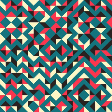 Soyut Geometrik Desen üretken hesaplama sanatı çizimi