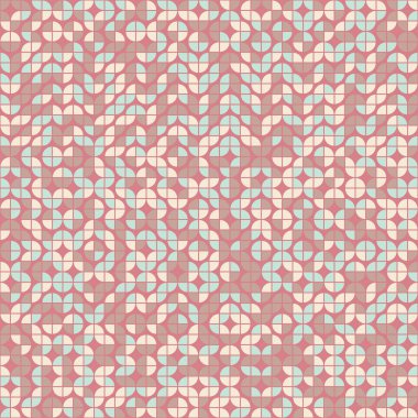 Soyut geometrik dikişsiz desen, üretken hesaplama sanatı çizimi