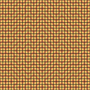 Soyut renk geometrik mozaik desen üretici hesaplama sanatı illüstrasyonu, fayans renk parçalarının taklit edilmesi