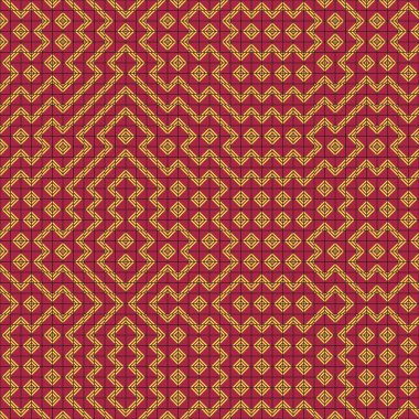 Soyut geometrik dikişsiz desen, üretken hesaplama sanatı çizimi