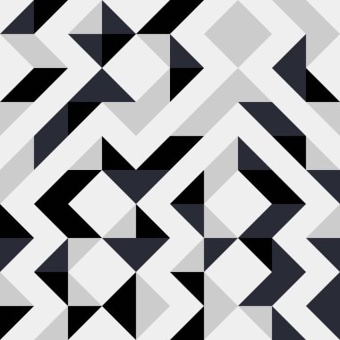 Soyut renk geometrik mozaik desen üretici hesaplama sanatı illüstrasyonu, fayans renk parçalarının taklit edilmesi