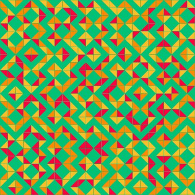 Soyut geometrik dikişsiz desen, üretken hesaplama sanatı çizimi