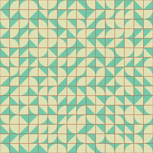 Abstrakt Färg Geometriska Mosaik Mönster Generativ Beräknande Konst Illustration Imitation — Stock vektor