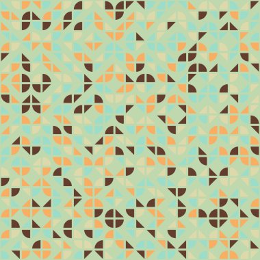 Soyut geometrik dikişsiz desen, üretken hesaplama sanatı çizimi