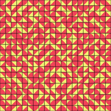 Soyut Geometrik Desen üretken hesaplama sanatı çizimi