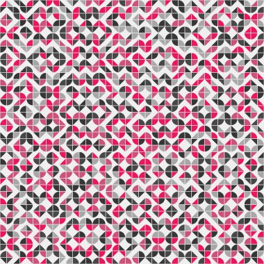 Soyut Geometrik Desen, üretken hesaplama sanatı çizimi 