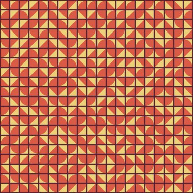 Soyut Geometrik Desen üretken hesaplama sanatı çizimi