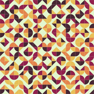 Soyut Geometrik Desen üretken hesaplama sanatı çizimi