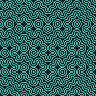 Soyut renk geometrik mozaik desen üretici hesaplama sanatı illüstrasyonu, fayans renk parçalarının taklit edilmesi