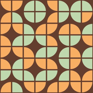 Soyut geometrik dikişsiz desen, üretken hesaplama sanatı çizimi