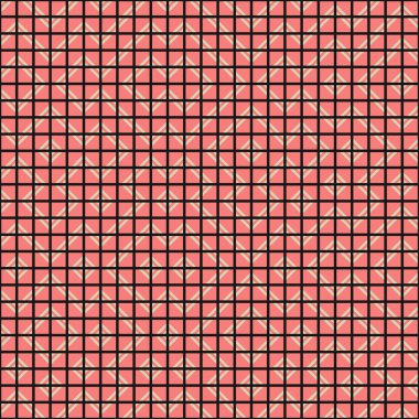 Soyut Geometrik Desen, üretken hesaplama sanatı çizimi 