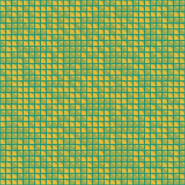 Tekrarlanan elementlerin gösterildiği soyut geometrik desen