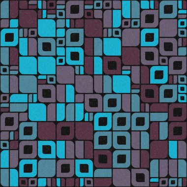 Soyut Geometrik Desen üretken hesaplama sanatı çizimi