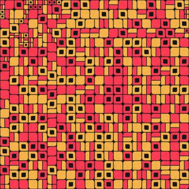 Soyut Geometrik Desen üretken hesaplama sanatı çizimi