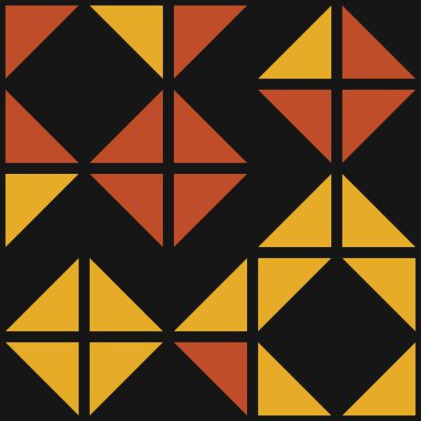 Soyut Geometrik Desen üretken hesaplama sanatı çizimi